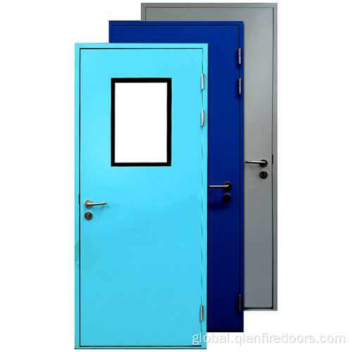 Fire Rated Door design flush entrance doors for hospital clean room Factory
